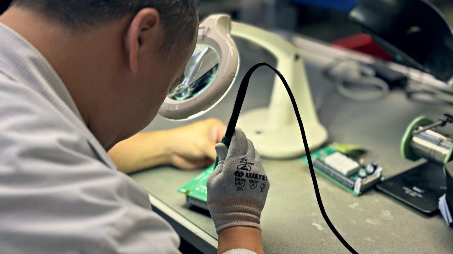 Hand soldering